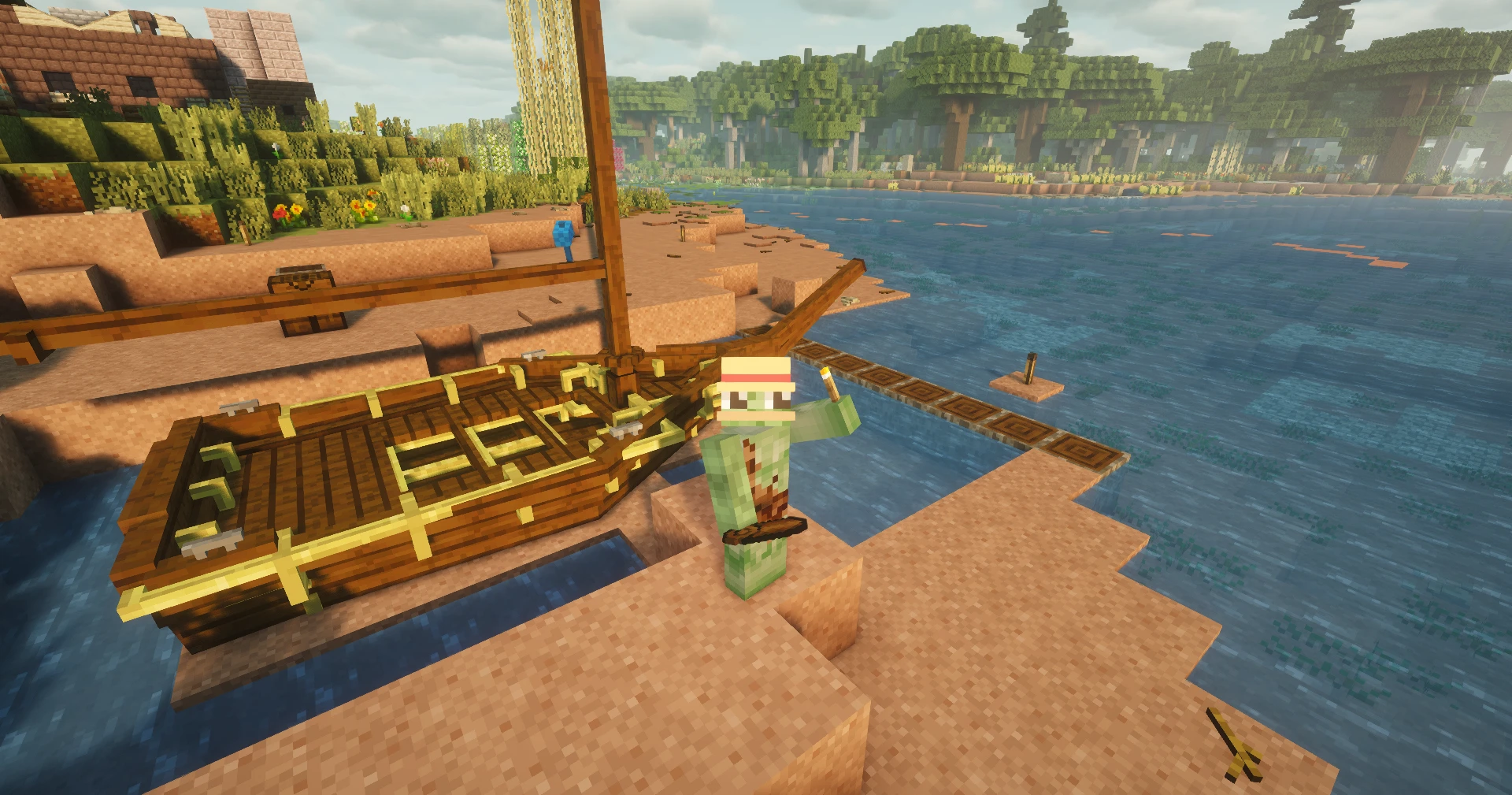 Gregoria man posing with sloop