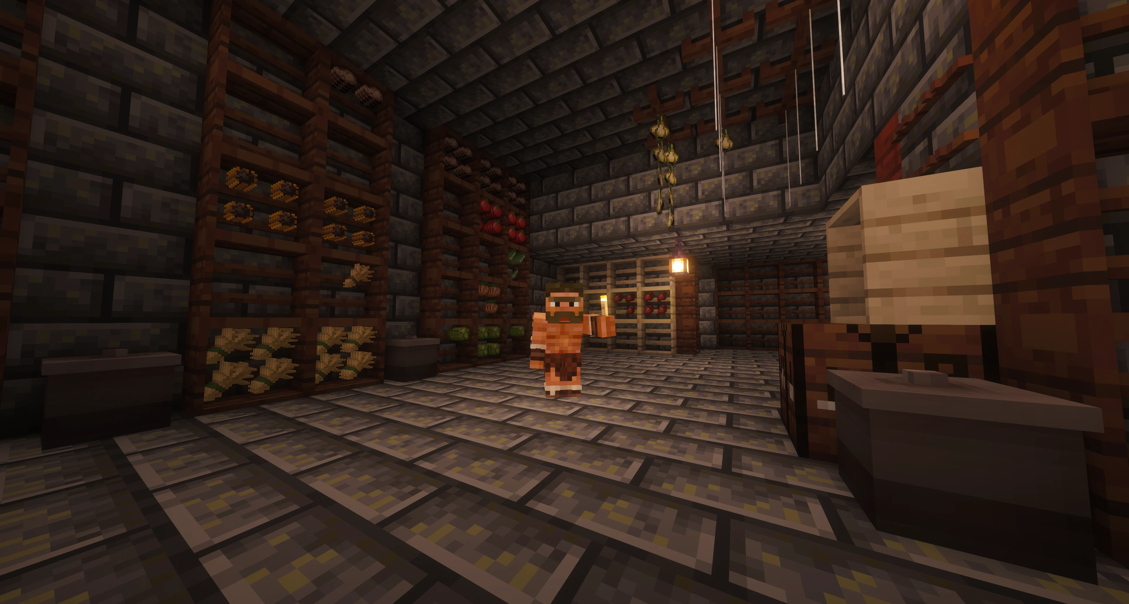 <span class="username">BobBuildsBlocks</span> in the new cellar he built with <span class="username">ILaikRice</span>
