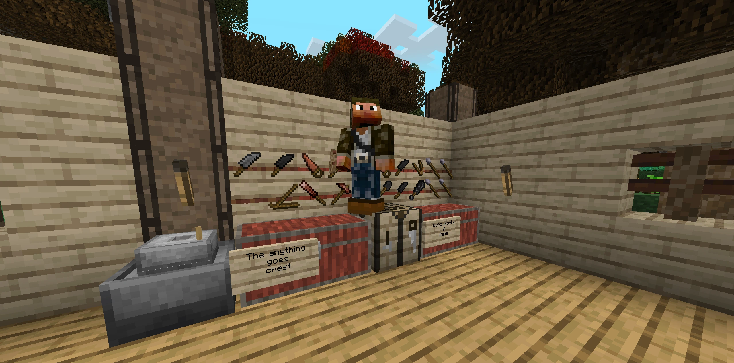 <span class="username">BobBuildsBlocks</span> showing off our wall of community tools